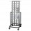 Wagen Portaplatos Edelstahl mit Rollen für 100 Platten