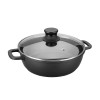 Kochtopf Niedrig, mit Deckel, Glas Forte