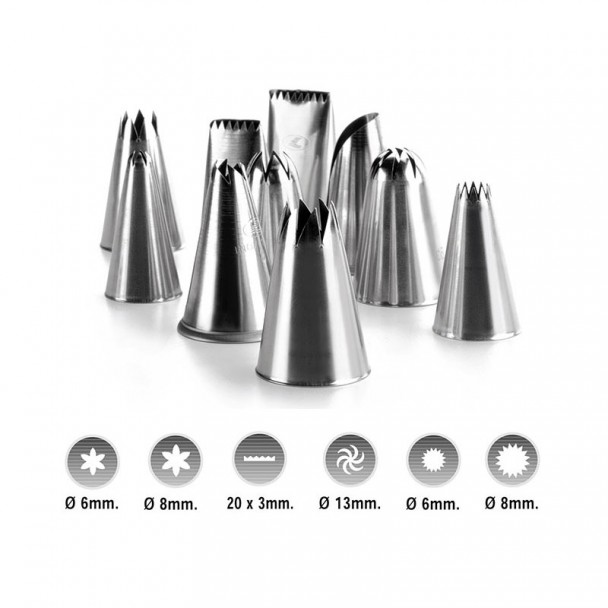 Set 6 Düsen 4 verschiedenen Formen