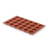 Form Halbrunder 24 Kavitäten Silikon Pastryflex