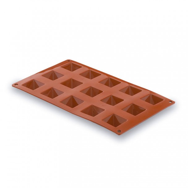 Form Pyramide 15 Kavitäten Silikon Pastryflex