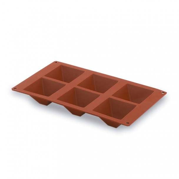 Form Pyramide 6 Hohlraum Silikon Pastryflex
