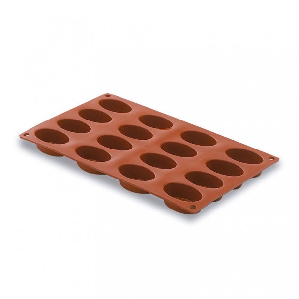 Form Oval 16 Kavitäten Silikon Pastryflex
