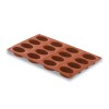 Form Oval 16 Kavitäten Silikon Pastryflex
