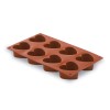 Form Herz 8 Kavitäten Silikon Pastryflex