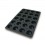 Schimmel-Muffins 24 Kavitäten Silikon Black
