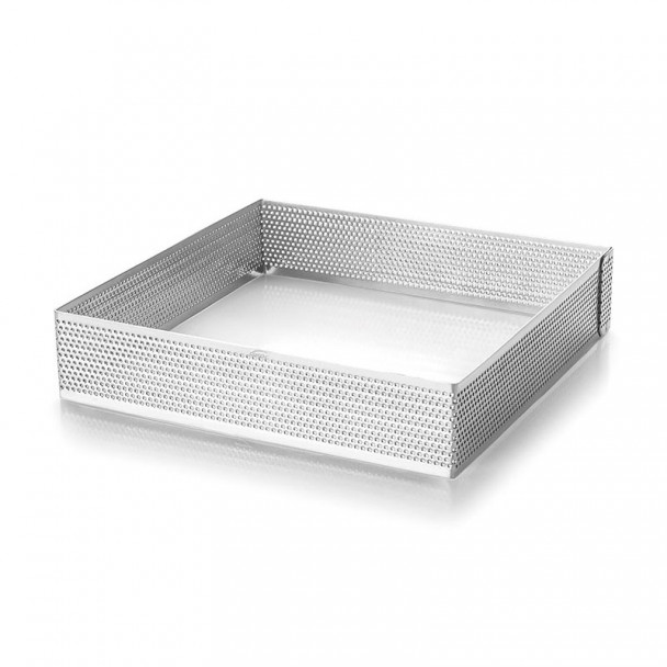 Aro-Quadrat, Gelocht, Inox