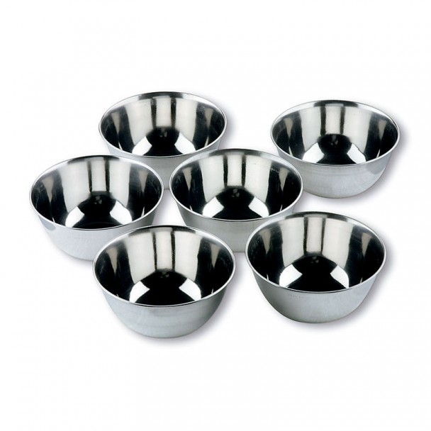 Set 6 Kleine Bols Inox