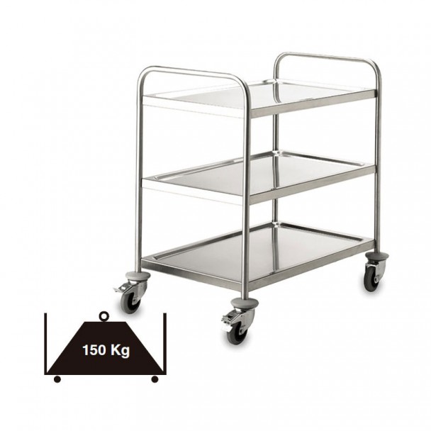 Wagen 3 Ablagen Soldat Inox 150 kg