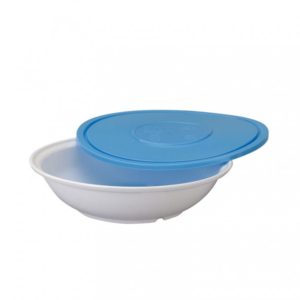 Teller Tief Polycarbonat 19x5 cm mit Deckel