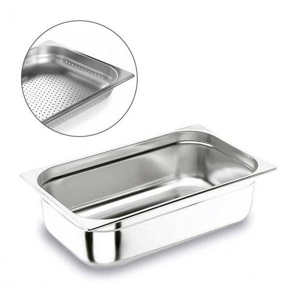 Küvette Perforierte Edelstahl 18/10 Gastronorm 1/1