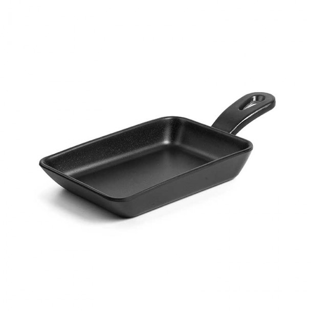 Mini Pfanne, rechteckiger melamin Magma
