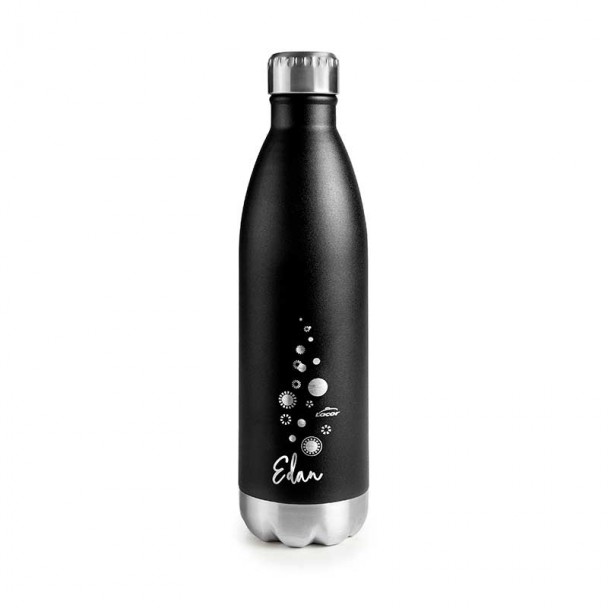 Stahlflasche Edan Black