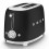 Toaster 2x2 50er Jahre Stil Schwarz Matt