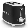 Toaster 2x2 50er Jahre Stil Schwarz Matt