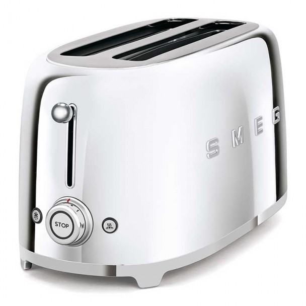2x4 50er Jahre Stil Chrom Toaster