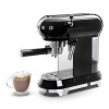 Espresso Kaffeemaschine 50er Jahre Stil schwarz