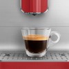 Super Automatische Kaffeemaschine 50er Jahre Stil rot