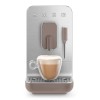 Super automatische Kaffeemaschine mit Dampfer 50er Stil grau