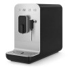 Super automatische Kaffeemaschine mit Dampfer 50er Stil schwarz