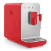 Super automatische Kaffeemaschine mit Dampfer 50er Stil rot