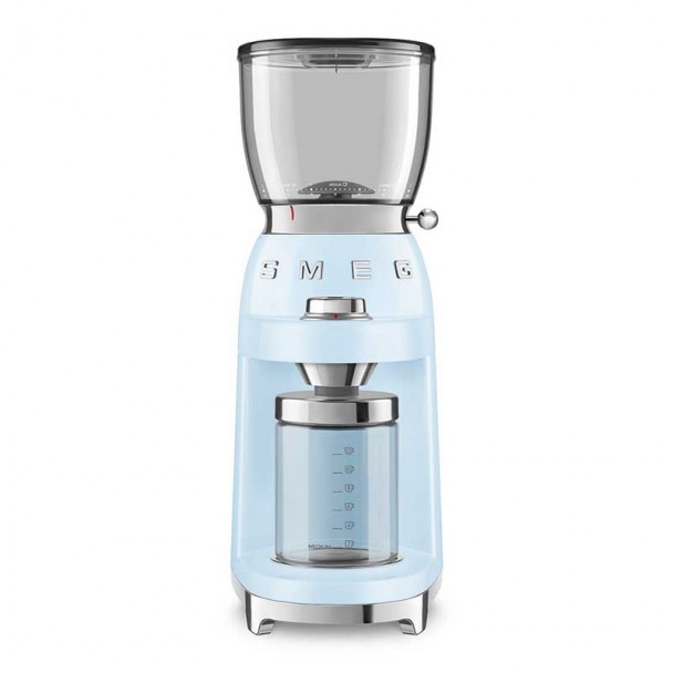 Kaffeemühle 50er Jahre Stil blau