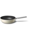 Wok 30 cm 50er Jahre Stil Creme