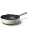 Wok 30 cm 50er Jahre Stil Creme
